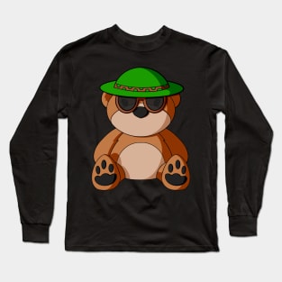 Summer Cool Teddy Bear Long Sleeve T-Shirt